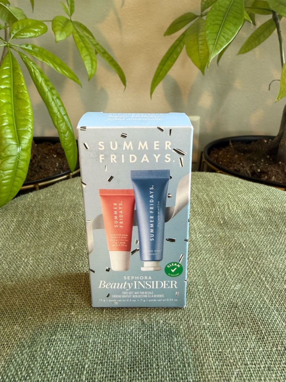 Summer Fridays Duo Set - Coral & Light Blue